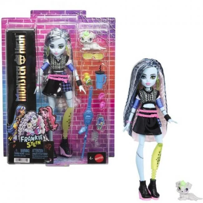 Monster High Monster High Frankie Stein Doll JHK31 with Pet Watzie and 7 Accessories — product photo