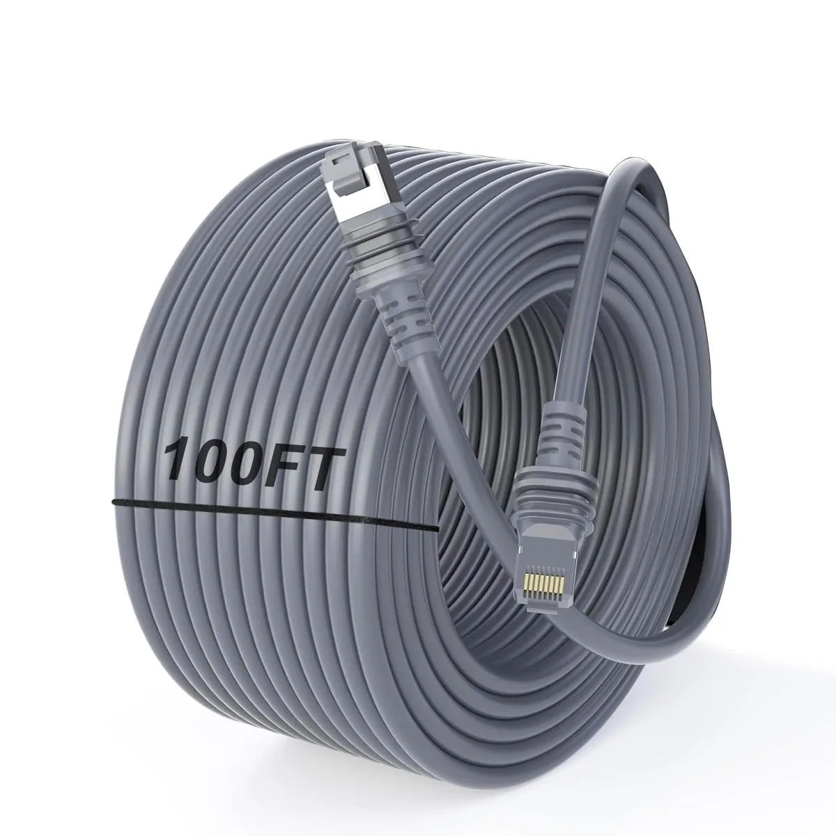 ALL-LUCKY Starlink Gen 3 Cat 8 Ethernet Cable 100FT 30.5M Grey — product photo
