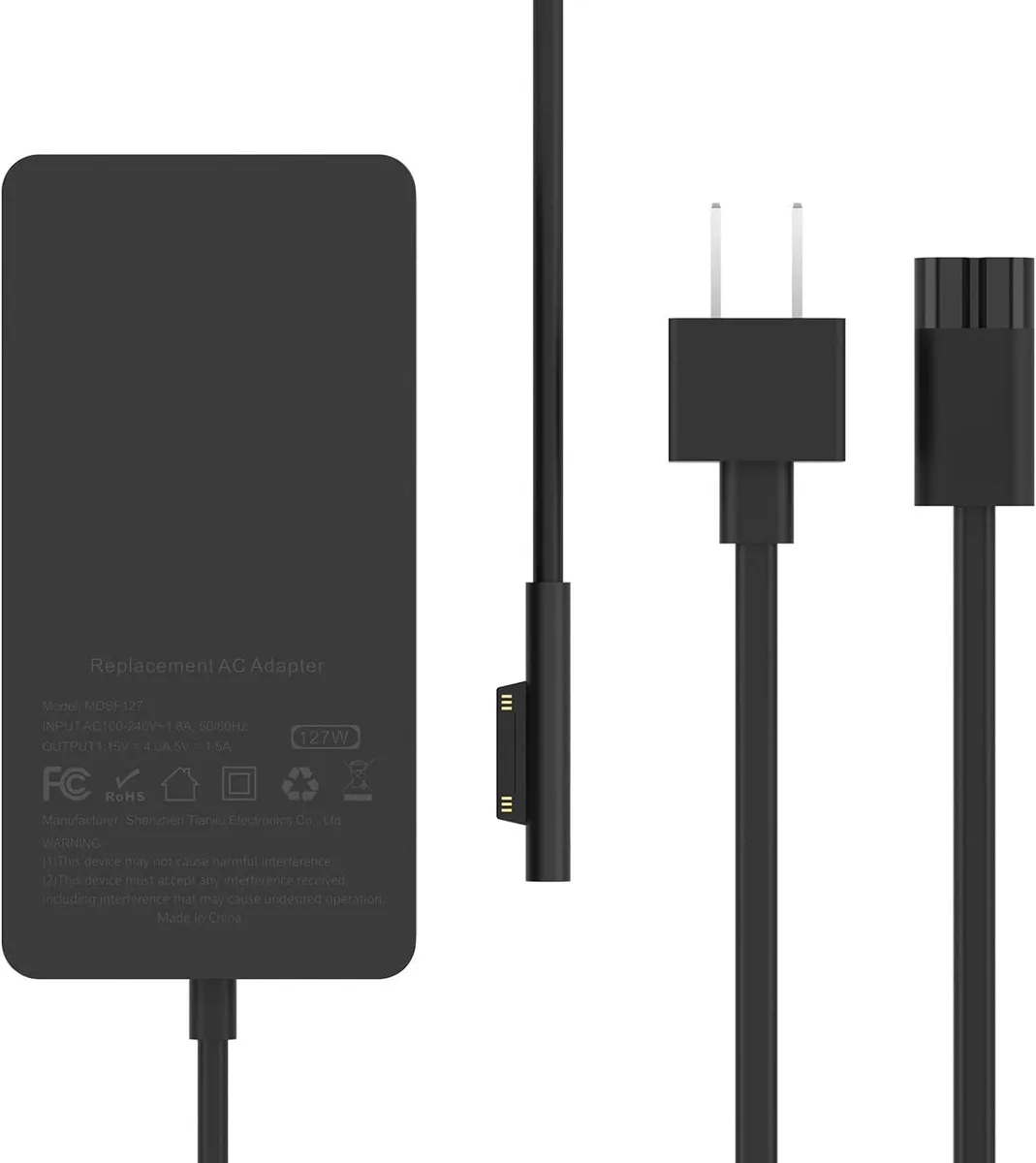 BONAEVER BONAEVER 127W Microsoft Surface Charger with USB Port — product photo