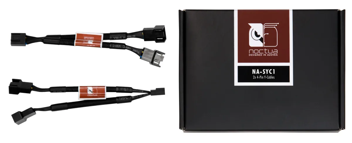 Noctua Noctua NA-SYC1 4-pin Y-cable set black 115mm — product photo