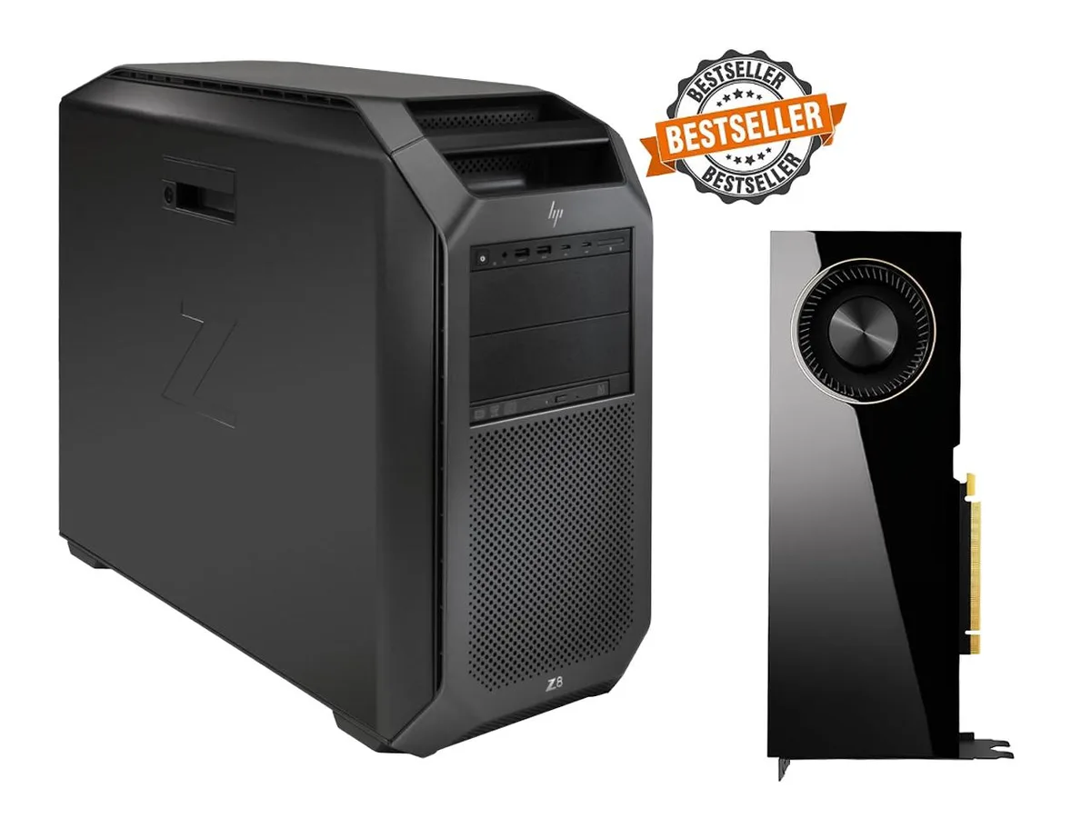HP HP Z8 G4 Workstation — 2× Xeon Gold 6148 20-core 2.4 GHz, 16 GB DDR4, 2 TB NVMe, RTX A6000 48 GB — product photo