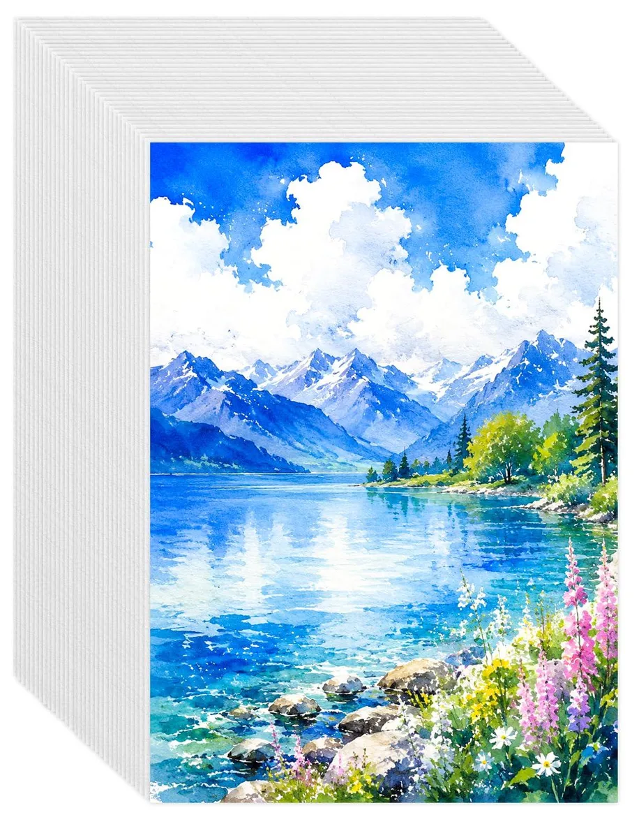  Hapikalor 664086 Fine Art Watercolor Paper 82 Sheets 5x7 110lb 230gsm Cold Press — product photo
