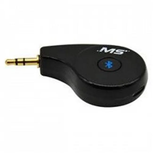 Small black Bluetooth dongle with 3.5 mm plug and UV finish