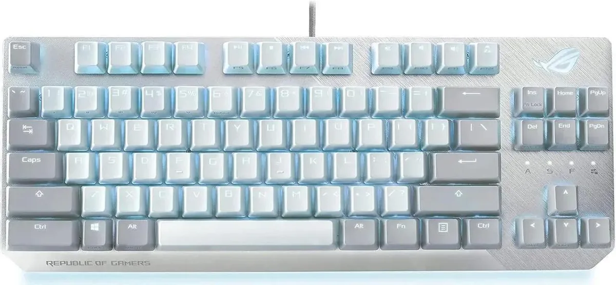 ASUS ASUS ROG Strix Scope NX TKL Moonlight White Wired Mechanical Gaming Keyboard ROG NX Brown Switches — product photo