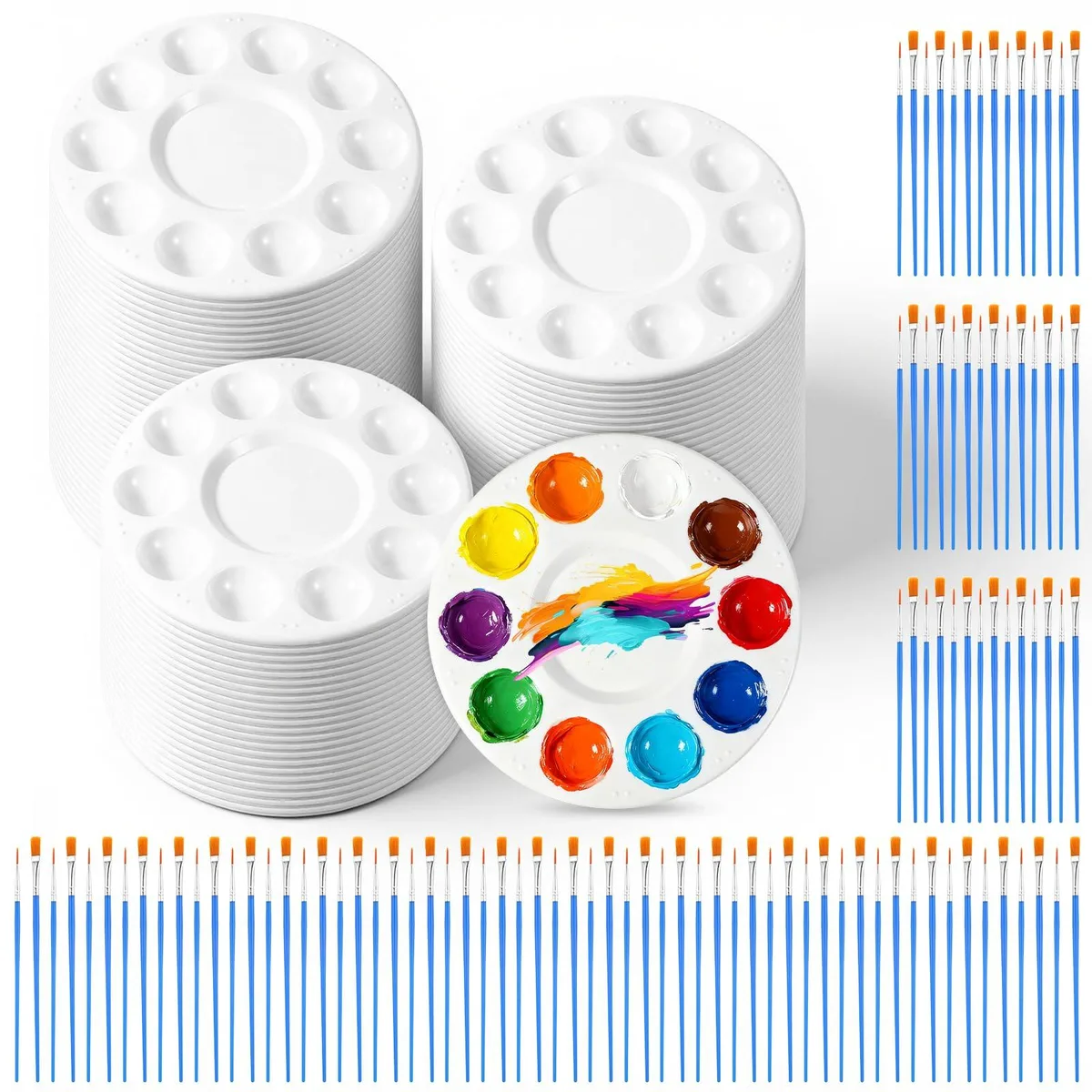  Avery 150-piece fine art set 50 palettes 10 wells 100 brushes — product photo