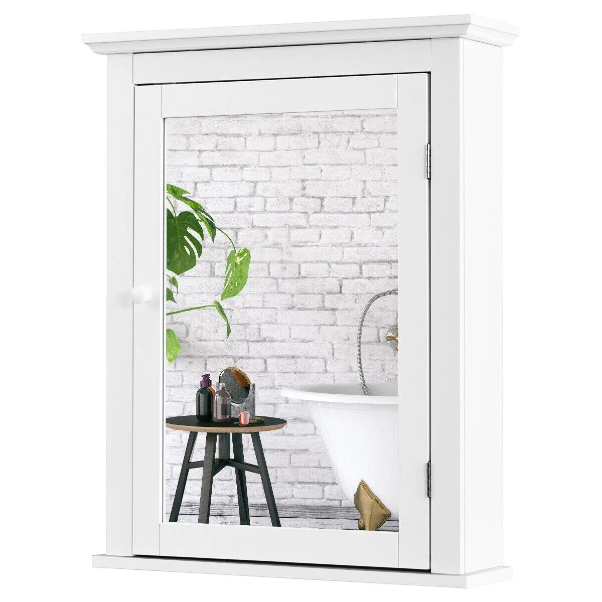 SlickBlue SlickBlue Bath Storage White 22 x 6 x 27.5 in — product photo