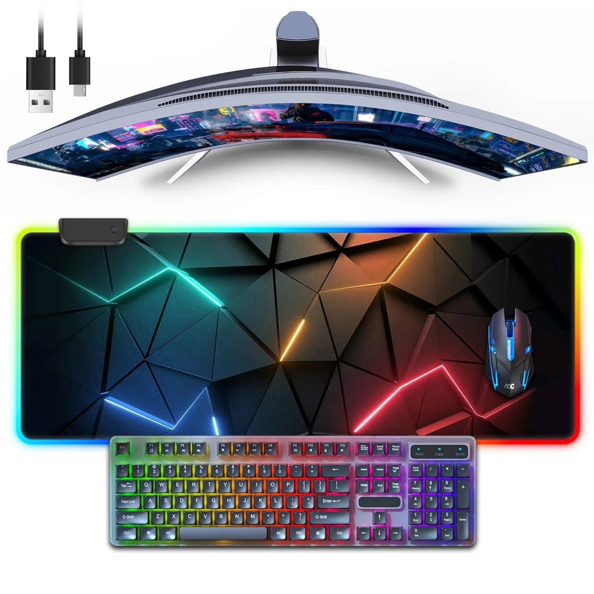  Keychron SBD RGB Desk Pad 31.5 x 11.8 in 13 Modes — product photo