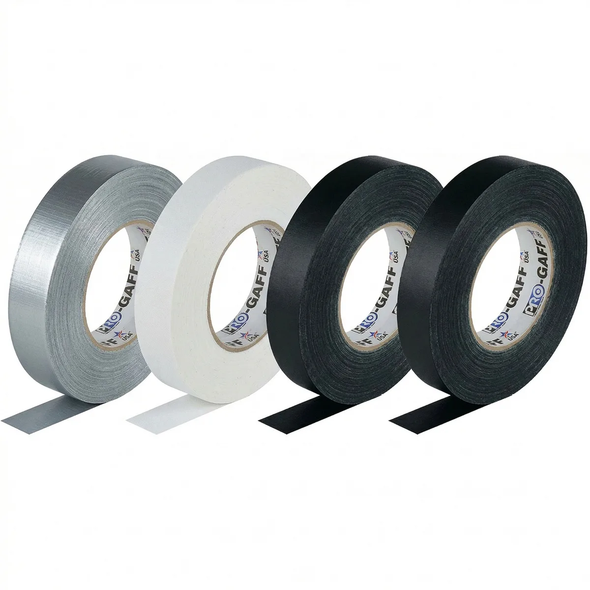 Adorama Adorama microGAFFER Tape 8 Yards 1 Inch Pack of 4 Rolls Classic Colors White Grey Black — product photo