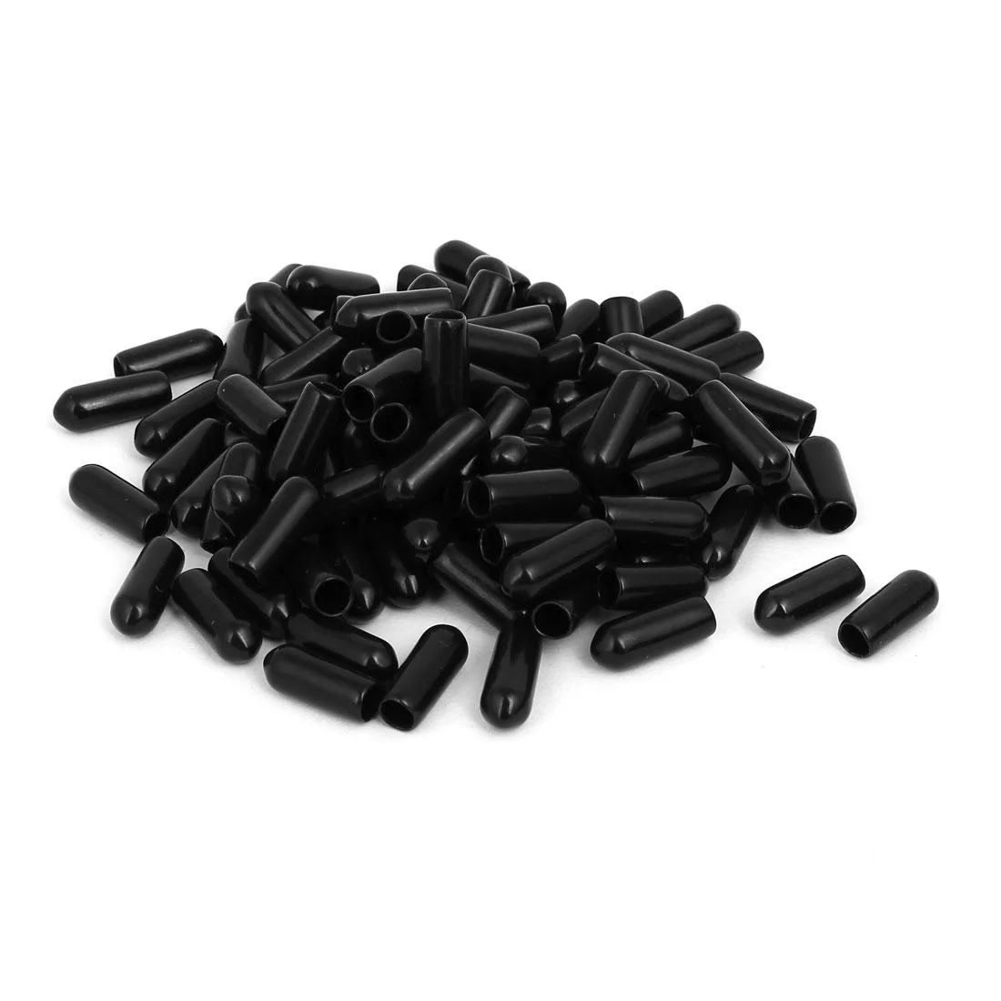 Unique-Bargains Unique-Bargains 5mm Rubber Hose End Cap Black 100pcs — product photo