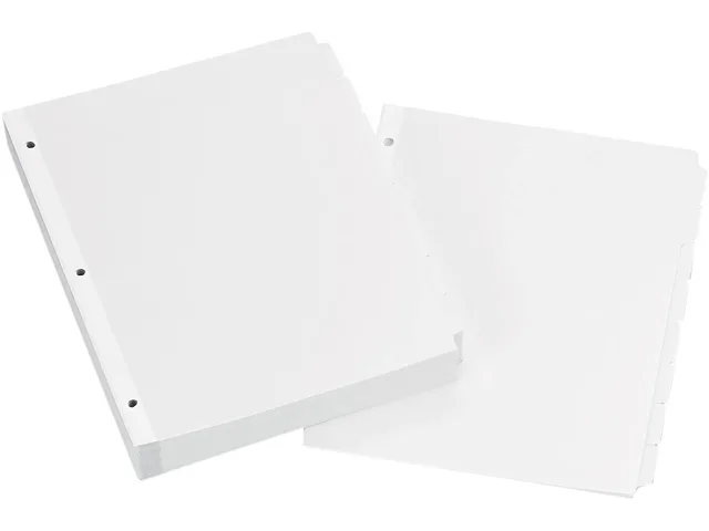 Avery Avery 11507 Write-On Tab Dividers, 8-Tab, White, 24 Sets — product photo