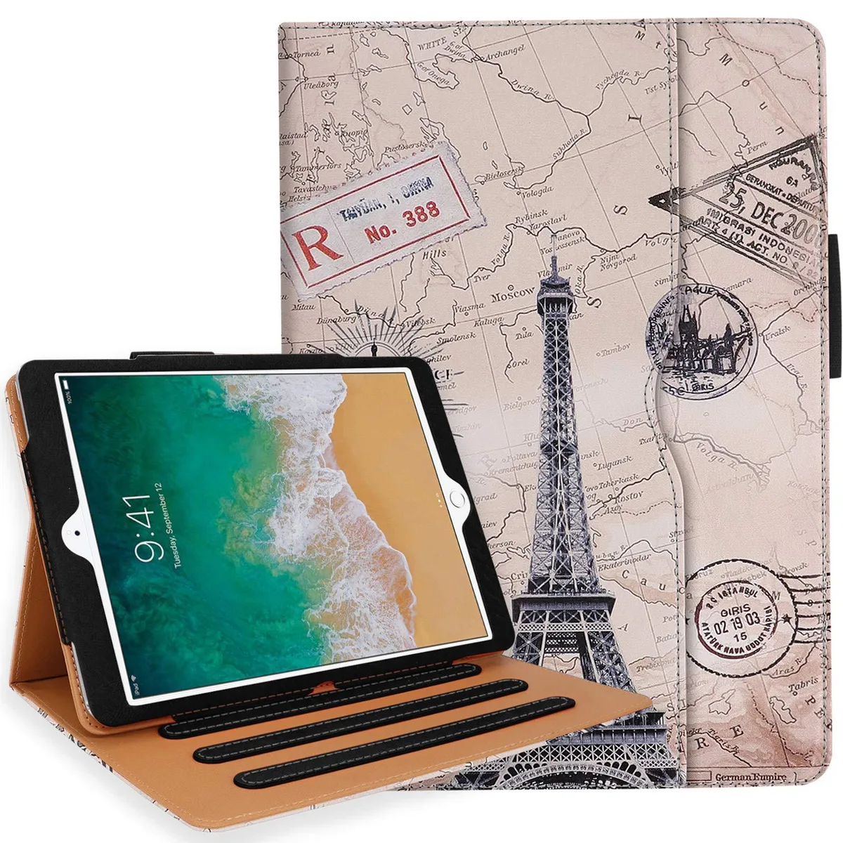 Newqiang Newqiang 9.7 inch iPad Case with Hand Strap and 360 Stand — product photo