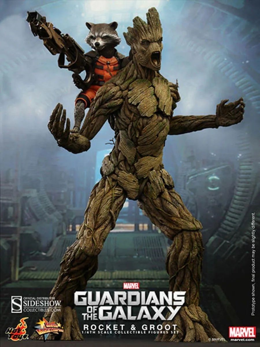 Hot Toys Hot Toys Rocket and Groot 1/6th Scale Action Figure Set — product photo