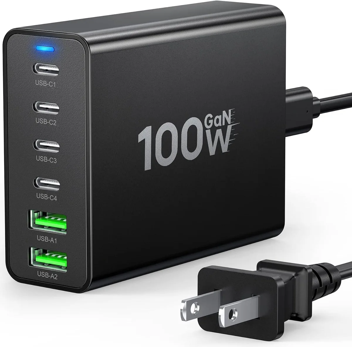 ONITOON ONITOON 100W GaN 6-Port Charger (4×USB-C 20W, 2×USB-A 20W) — product photo