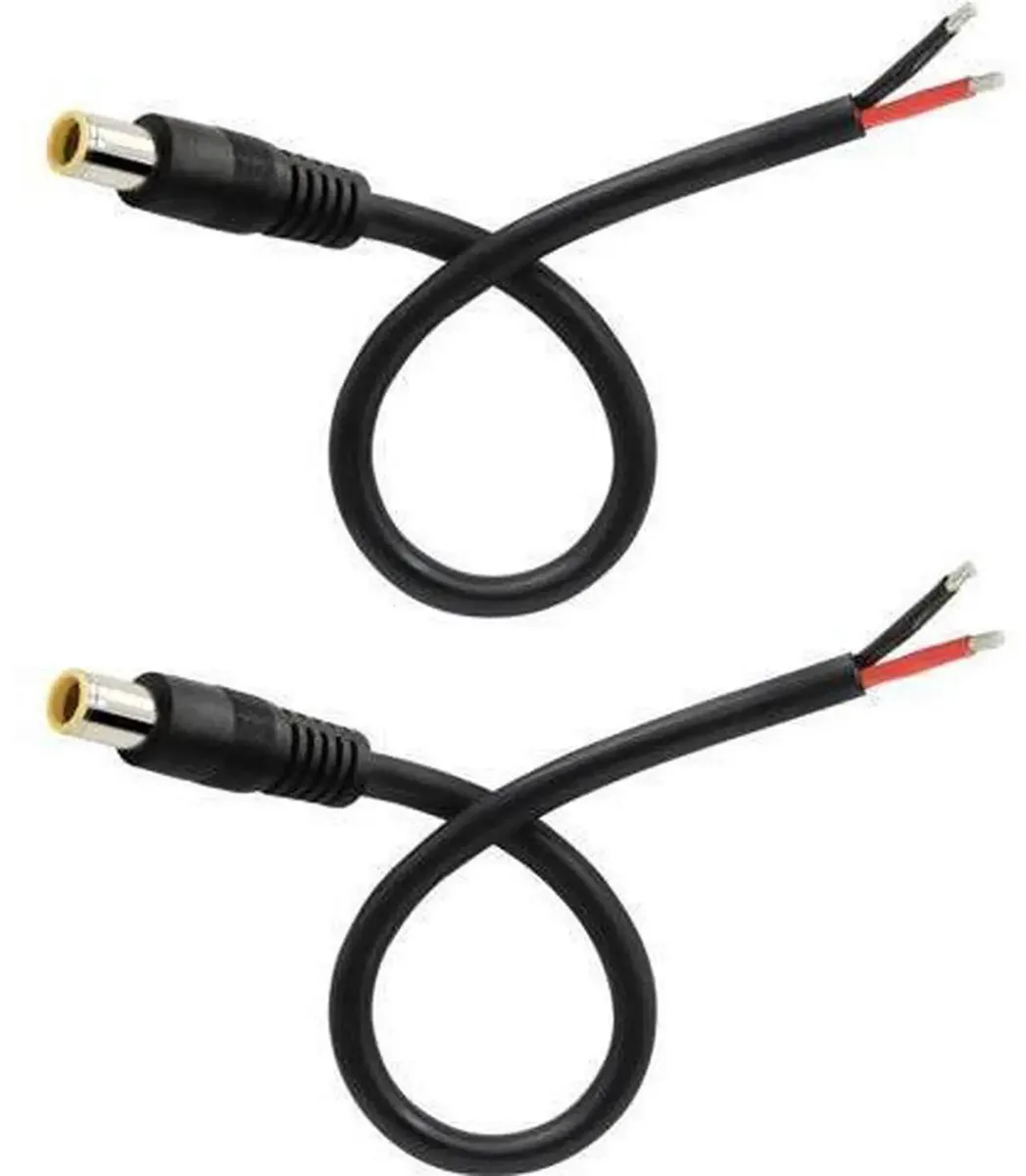SMUGDESK SMUGDESK 2 Pack 12V DC 7.9x5.5mm Male to Bare Wire Power Cord 16AWG — product photo
