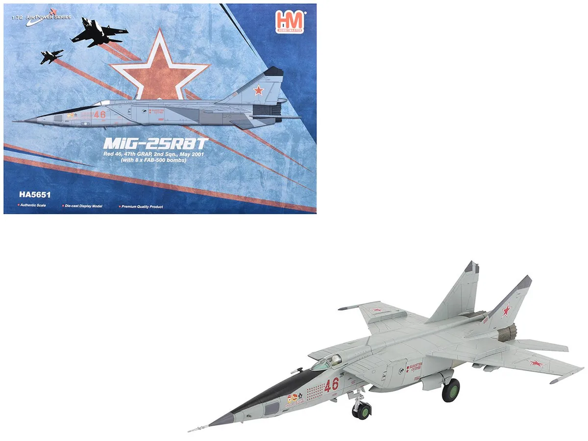 Hobby Master Hobby Master MiG-25RBT "Red 46, 2nd Squadron" 1/72 Diecast Model — product photo