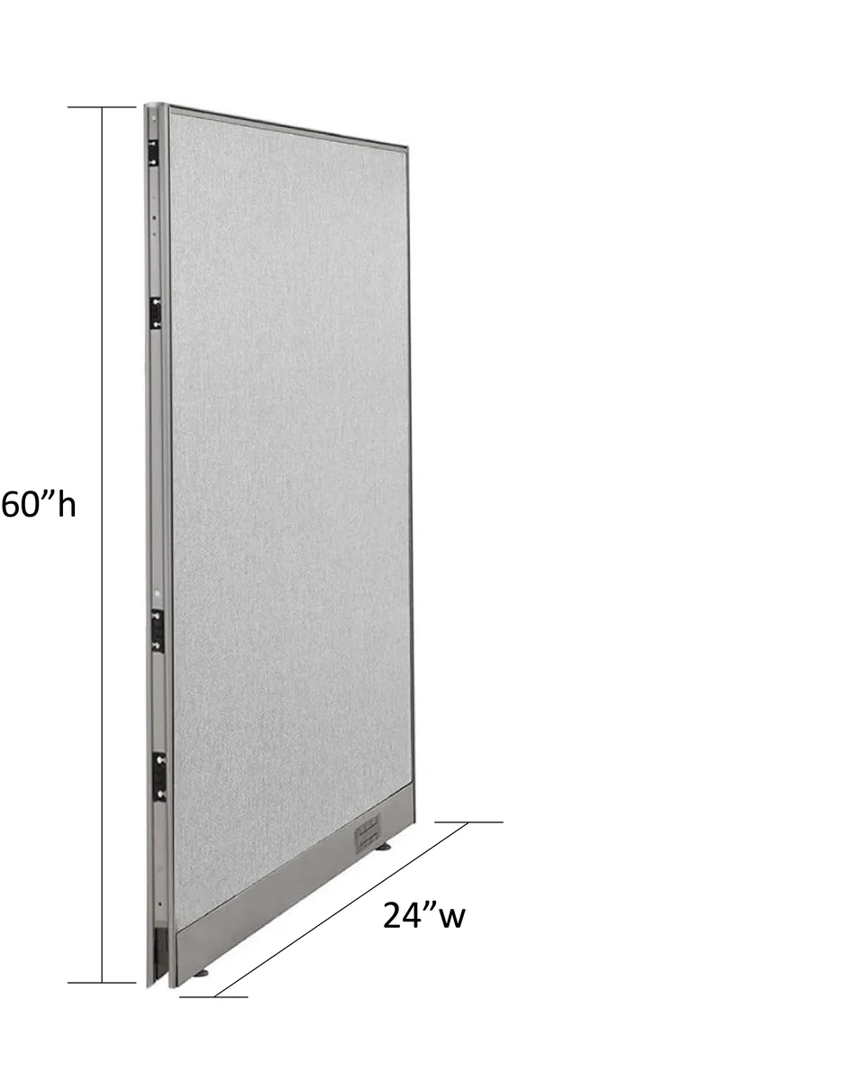 GOF GOF Single Panel Office Partition 24" W x 60" H Fabric — product photo
