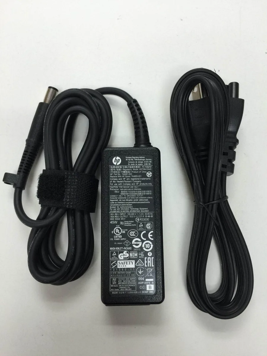 HP HP HSTNN-CA40 744481-002 A045R00DH AC Adapter Charger 45W — product photo