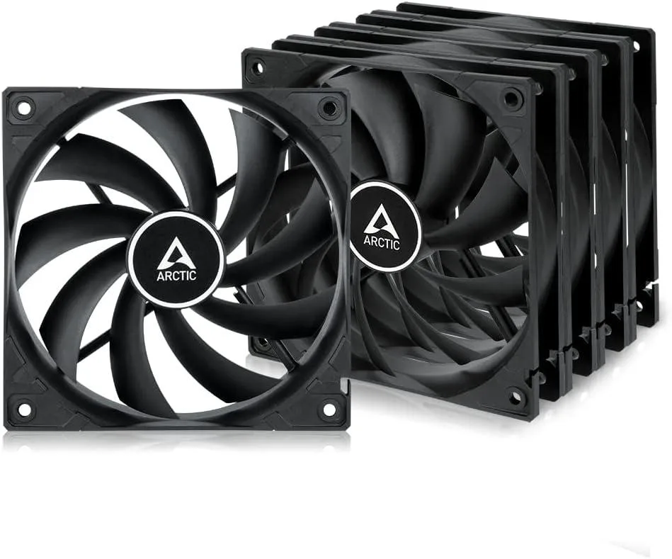 ARCTIC ARCTIC F12 5 Pack 120 mm Case Fan 1350 RPM Black — product photo