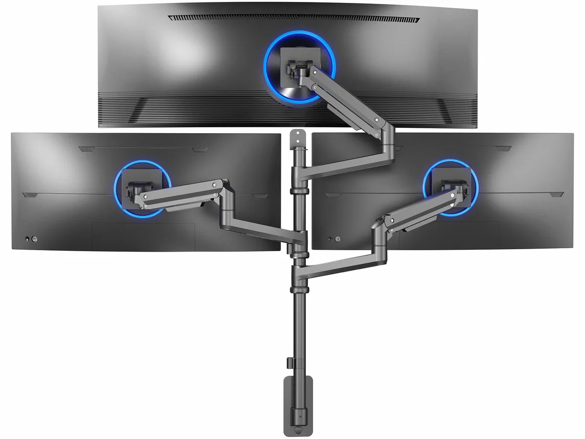 VIVO VIVO Pneumatic Triple Ultrawide Wall Mount 49/38/38 35.2 lbs — product photo