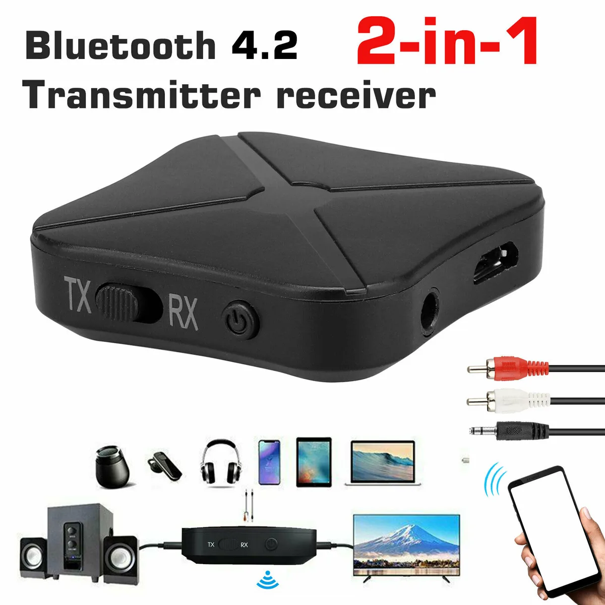 Tonstep Tonstep KN319 Bluetooth 4.1 transmitter receiver adapter — product photo