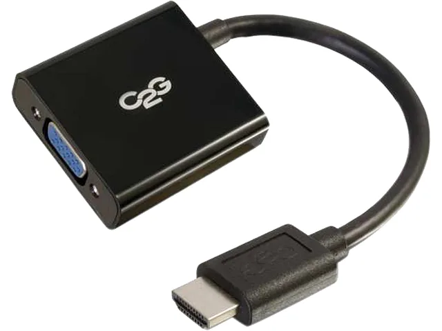 Cables To Go Cables To Go 41350 HDMI to VGA audio video converter 8in 1920x1080 black — product photo