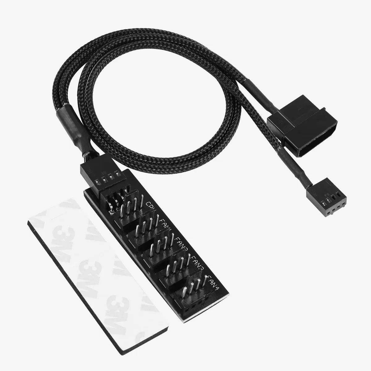 Vszerda Vszerda 4 Pin PWM Fan Hub Splitter Sleeved 1 to 5 Way internal power cable — product photo