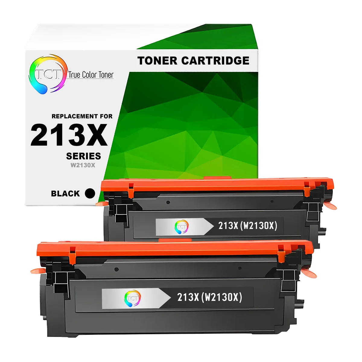 TCT TCT 213X W2130X Black Toner Cartridge 2 Pack 9000 Pages — product photo