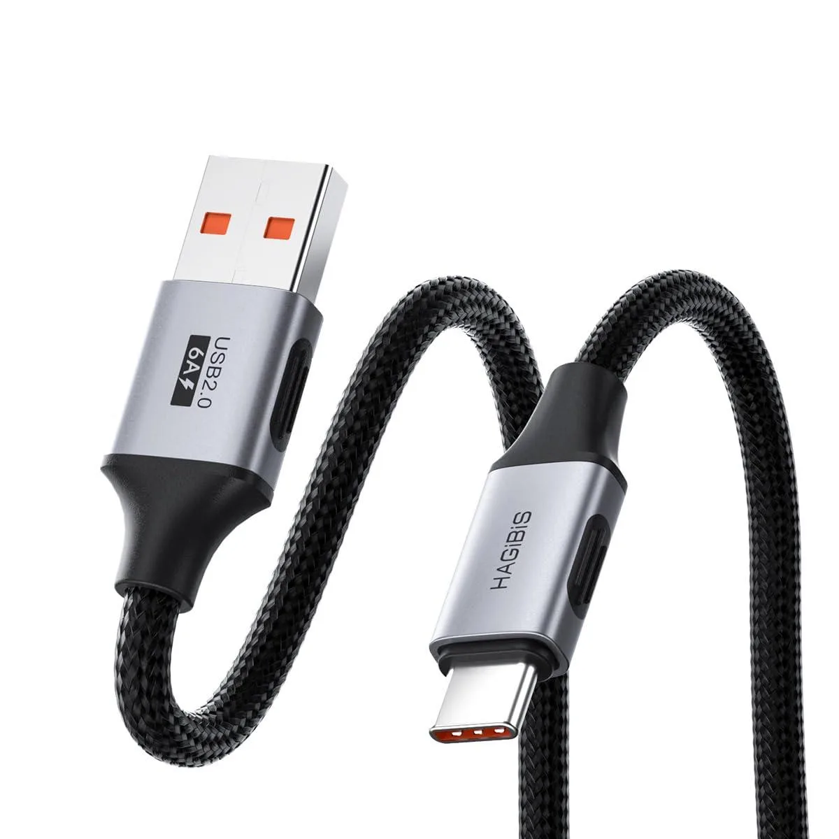 Fervit Fervit USB A to C Cable 6.6ft 6A 480Mbps — product photo