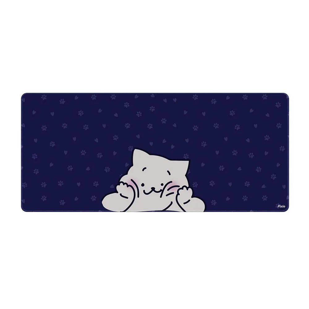 Pixio Pixio PXMP001XXL mouse pad 35.4 x 15.7 inch Squishy Cat Blue — product photo
