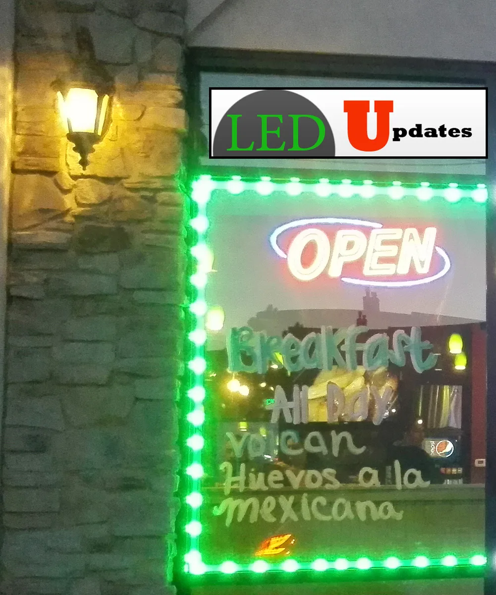 LED Updates LED Updates 20ft Green LED Storefront Light 40pcs 12V IP65 — product photo