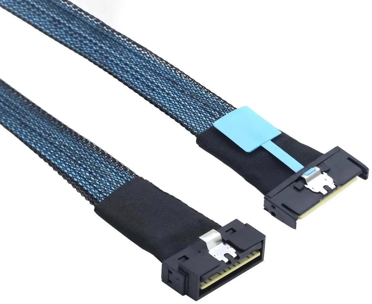 SMUGDESK SMUGDESK PCIe 5.0 MCIO 8X to LP SlimSAS SFF8654 74Pin 24Gbps 39.37in infiniband cable — product photo
