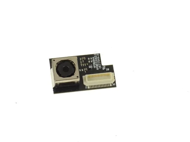 Small rectangular Dell rear camera module with silver finish