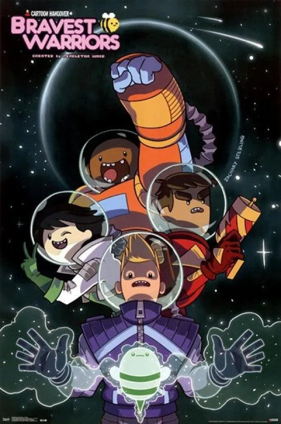 Bravest Warriors cover poster print 24 x 36 on premium heavy stock paper