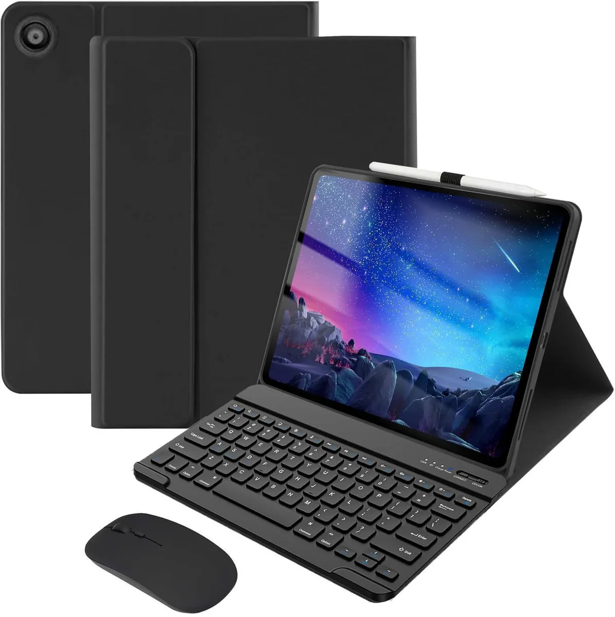 Werleo Werleo Bluetooth Keyboard Case with Mouse for Lenovo M10 FHD REL 10.1 inch 2020 TB-X605FC TB-X605LC Black — product photo