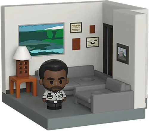 Small vinyl Darryl figure from The Office Mini Moments series