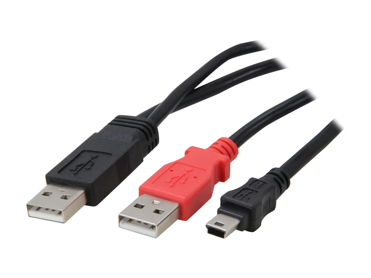 STARTECH STARTECH USB2HABMY6 USB 2.0 Y cable USB A to mini B — product photo