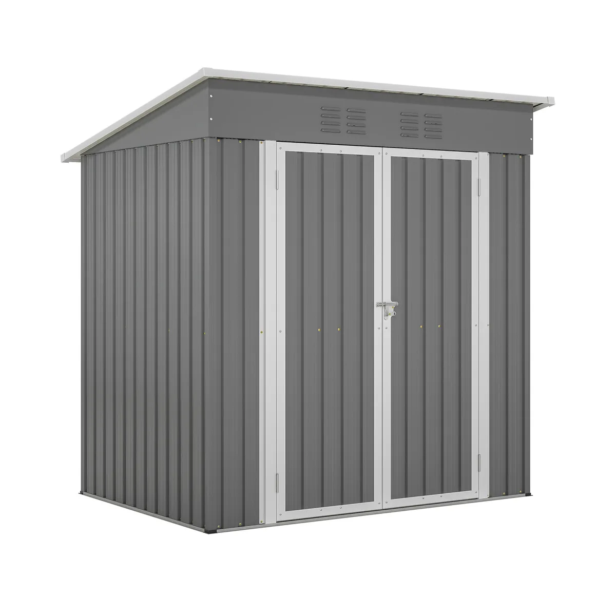 tuphen tuphen 6'x4' Metal Trellis Gray 60.63" door 71.26" high — product photo