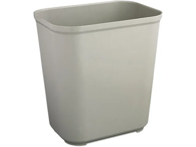 Rubbermaid Commercial Rubbermaid Commercial RCP 2543 GRA 7.00 gal. fiberglass cleaning wastebasket — product photo