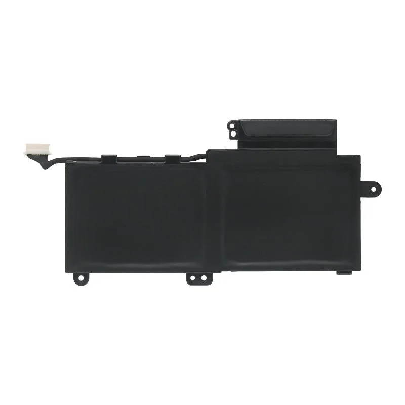 Black rectangular laptop battery pack with smooth finish