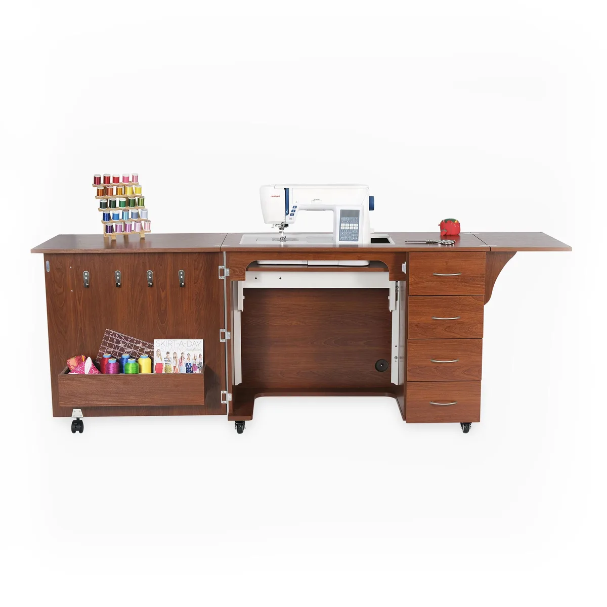 Arrow Sewing Cabinet Arrow Sewing Cabinet Harriet Sewing Cabinet Teak — product photo