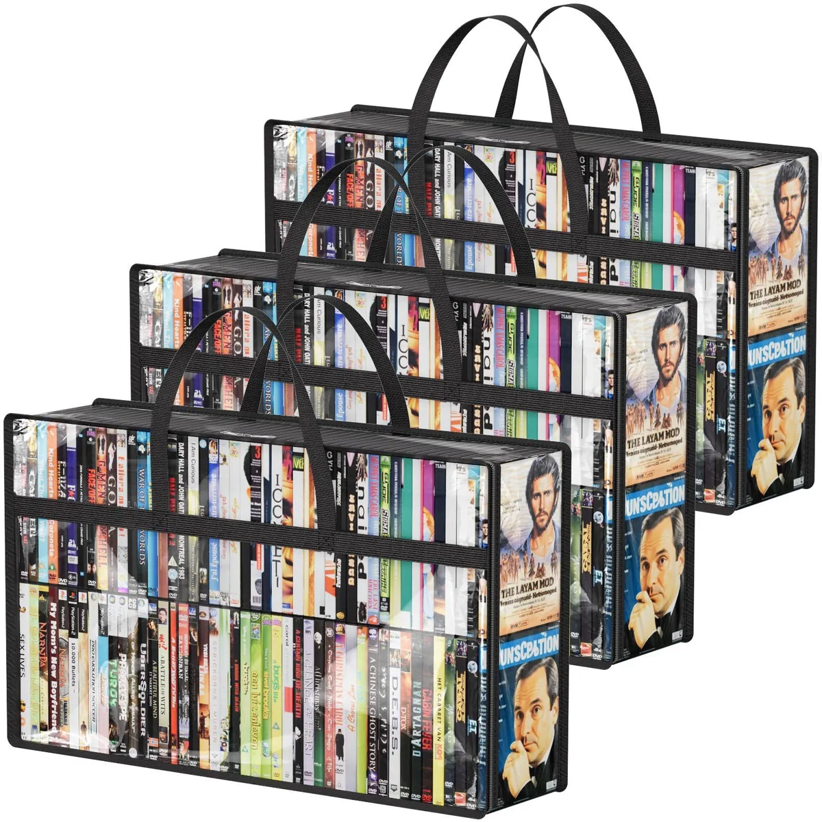  Lifewit 24533 DVD Storage Bags 3 Pack 270 DVDs — product photo