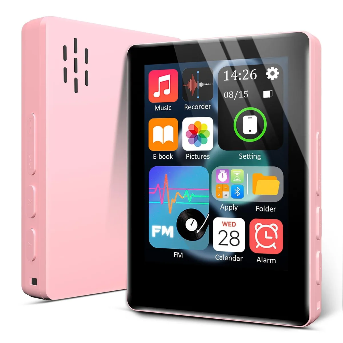  VANSING D5 MP3 Player 32GB 2.4" OLED Touch Bluetooth 5.2 Pink — product photo