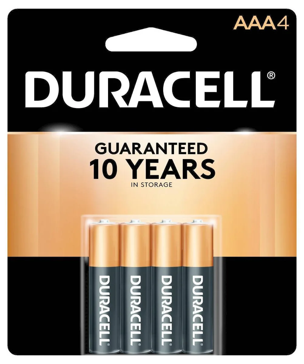 DURACELL DURACELL MN2400B4Z AAA alkaline dry cell battery 4-pack 1.5V — product photo