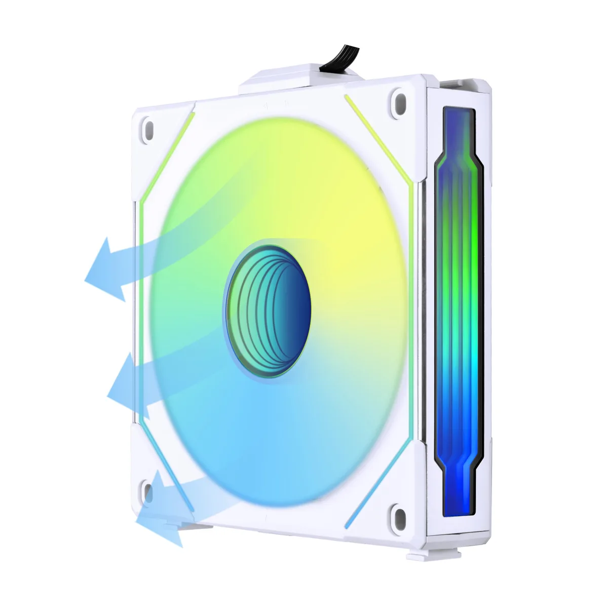 Lian Li Lian Li UF-RSLIN120-1W 120mm ARGB case fan, white, reverse blade, no controller — product photo