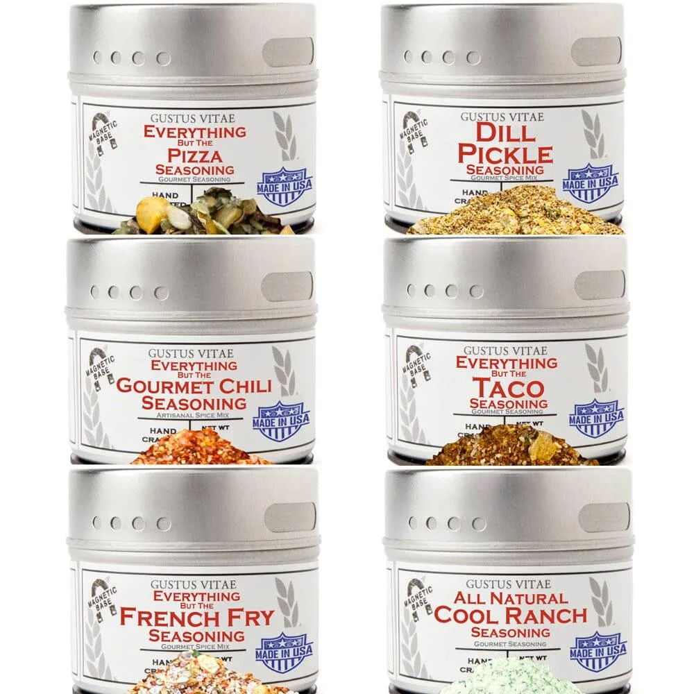 Gustus Vitae Condiments Gustus Vitae Condiments Midwestern Classic Seasonings Collection 6-pack food — product photo