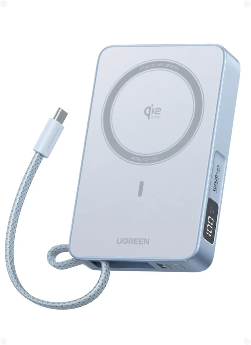 FLEANE FLEANE MagFlow 10 000mAh Power Bank Qi2 25W 30W USB-C Cable — product photo