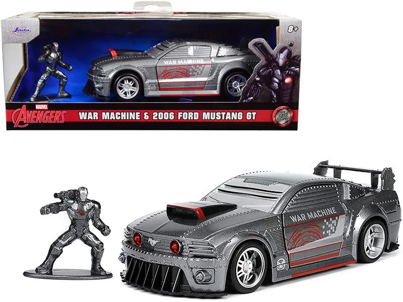 Jada Jada 2006 Ford Mustang GT 1/32 Diecast Vehicle with War Machine Figurine — product photo
