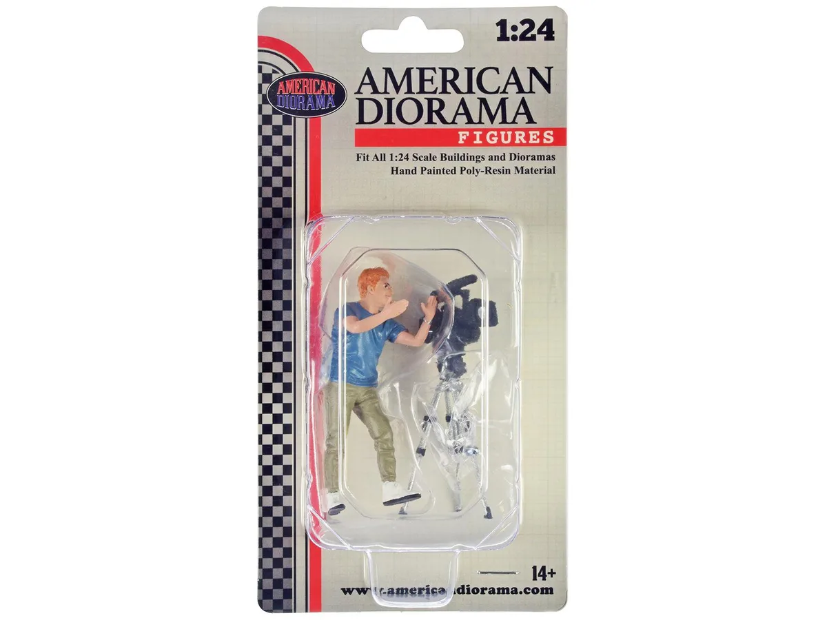 American Diorama American Diorama "On-Air" Figure 5 with Standing Camera 1/24 Scale Hobby Collectible — product photo