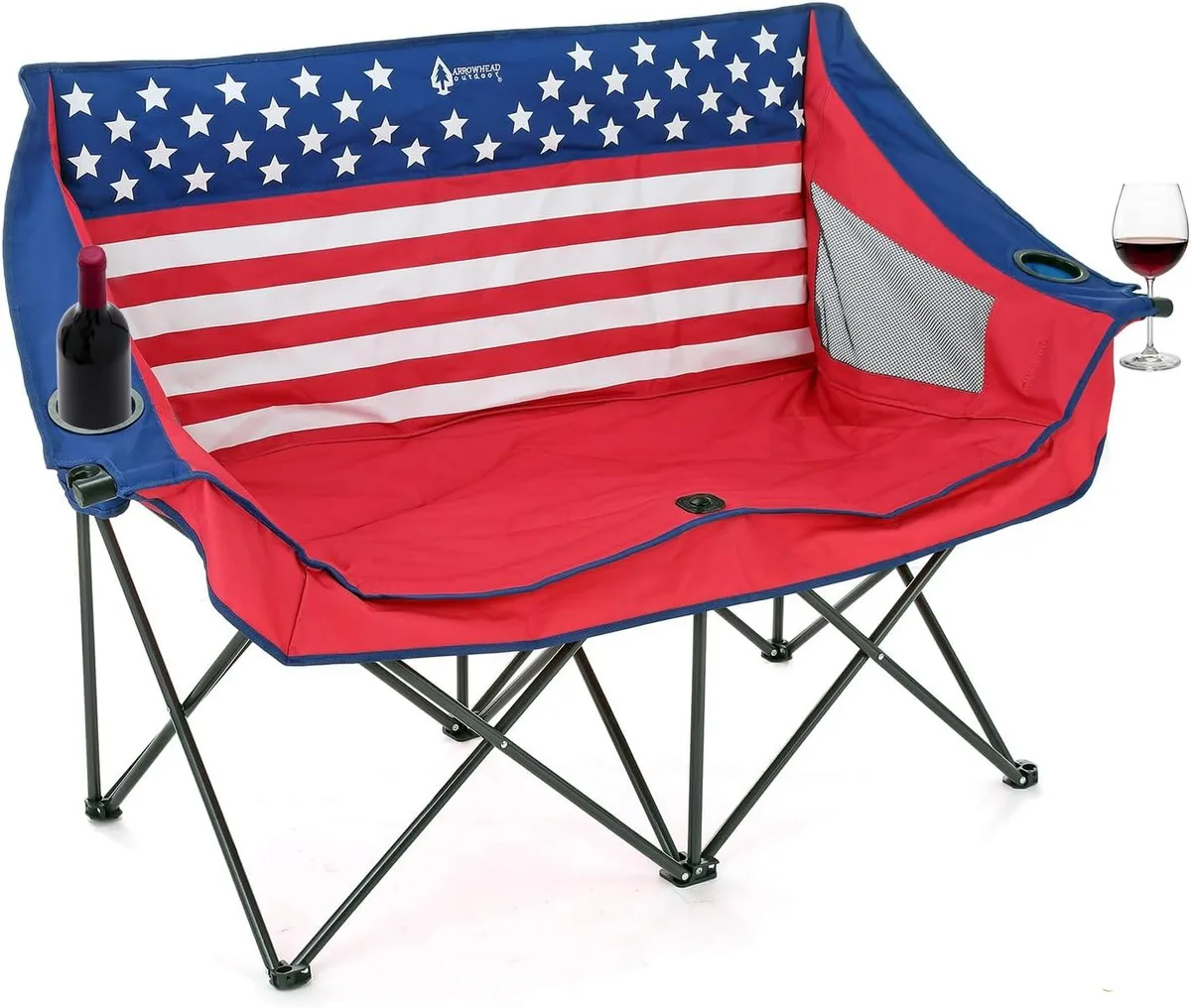 ARROWHEAD OUTDOOR ARROWHEAD OUTDOOR KKS0323U 2-Person Camp Furniture American Flag — product photo
