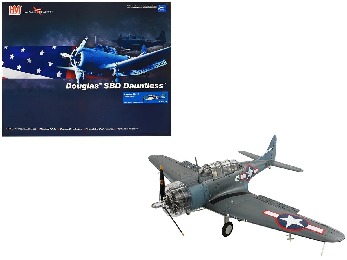 Hobby Master Hobby Master Douglas SBD-5 Dauntless "VB-16, USS Lexington" 1/32 Diecast hobby collectible — product photo